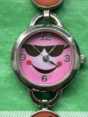 Accutime Emoji Silver Tone Women’s Quartz Watch